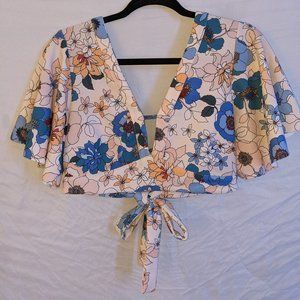 Zara Floral Crop Top